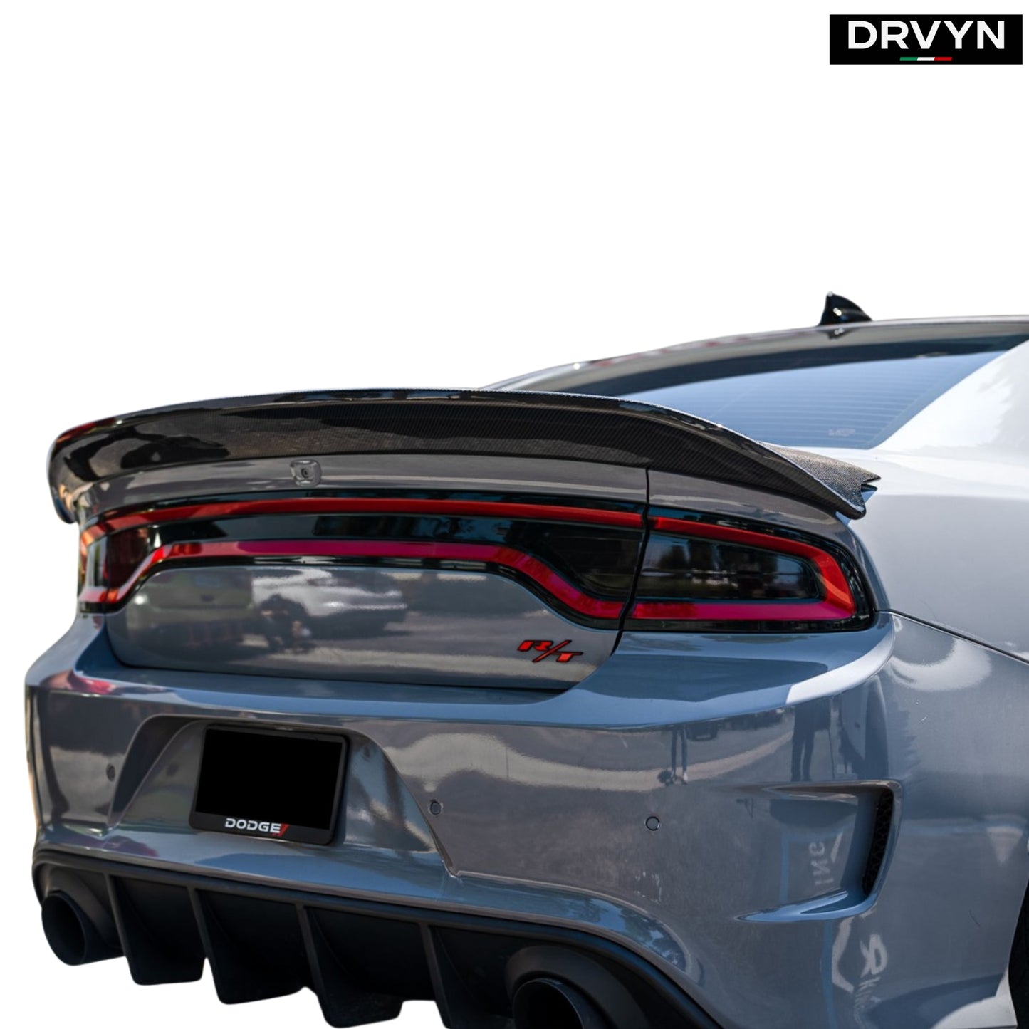 15-23 DODGE CHARGER REDEYE STYLE GLOSS BLK HIGHKICK TRUNK SPOILER WING - photo 3 - Drvyn