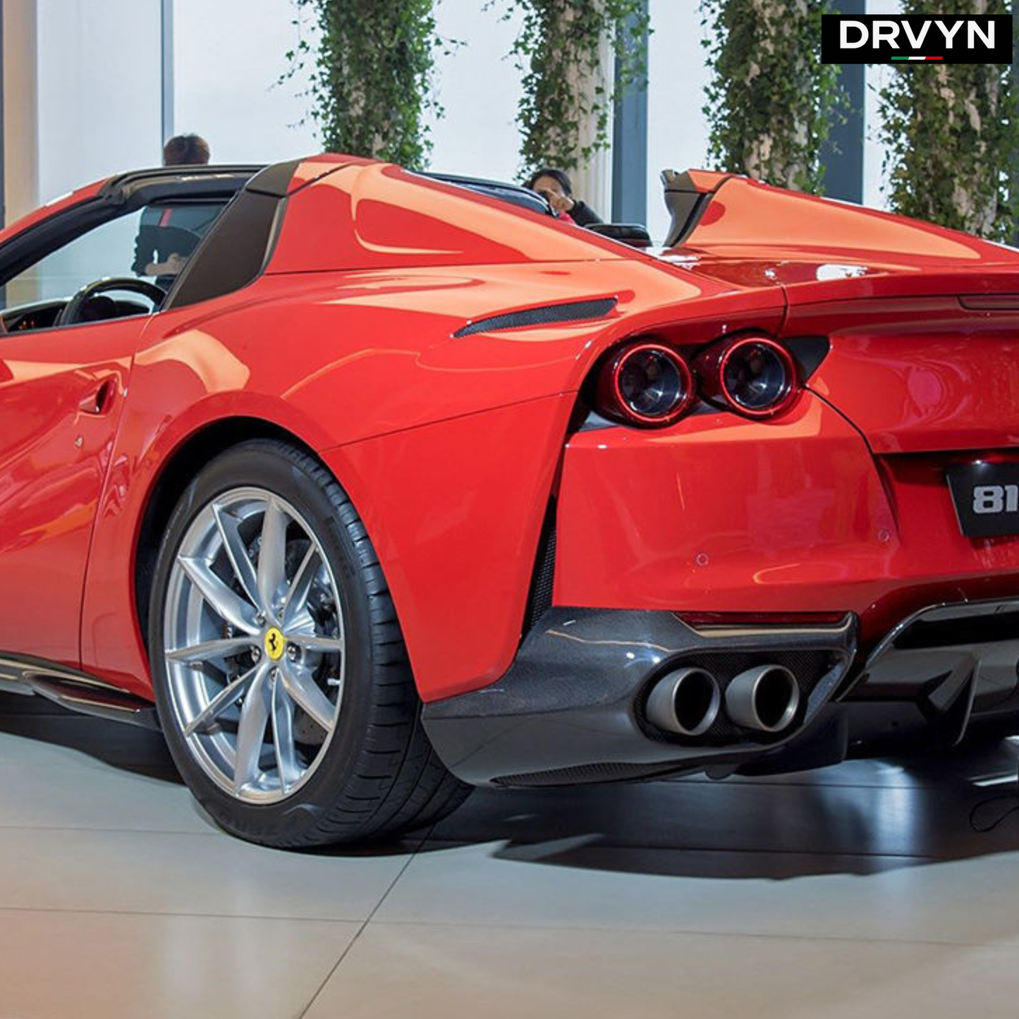 DRVYN OEM Style Prepreg Dry Carbon Fiber Body Kit Rear Side Splitter for Ferrari 812 Superfast GTS - photo 5 - Drvyn