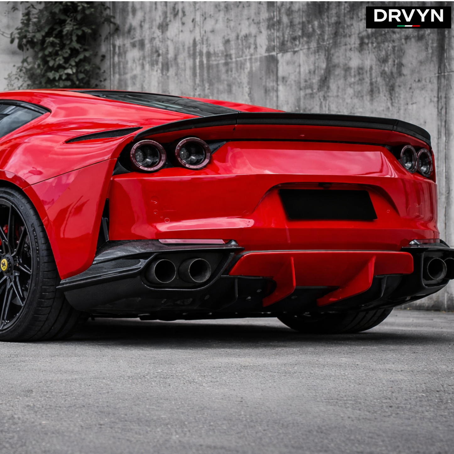 DRVYN New Style Carbon Fiber Rear Spoiler For Ferrari 812 Superfast - photo 3 - Drvyn