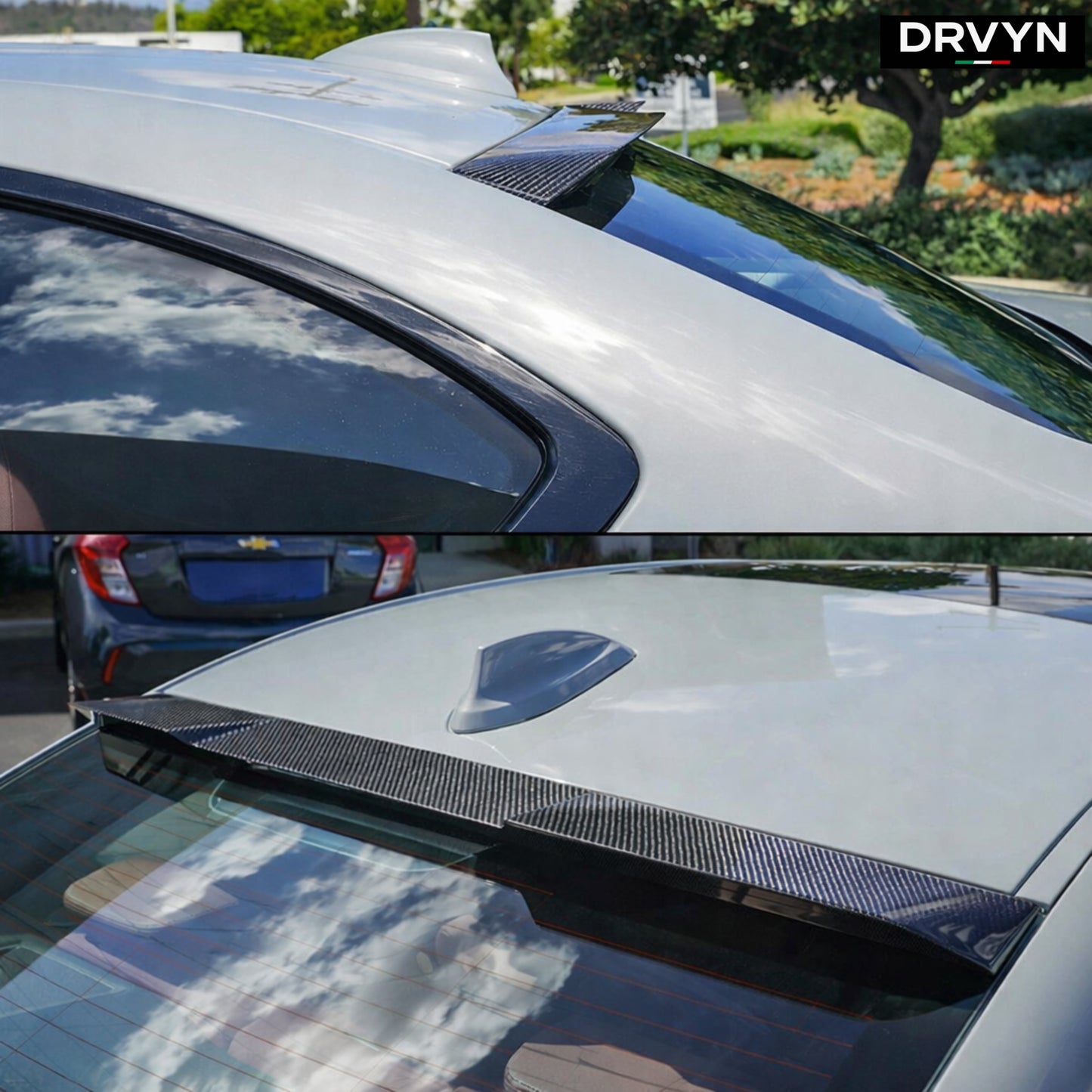 DRVYN 22-26 BMW G42 2 SERIES G87 M2 V STYLE CARBON FIBER REAR WINDOW ROOF SPOILER - photo 3 - Drvyn