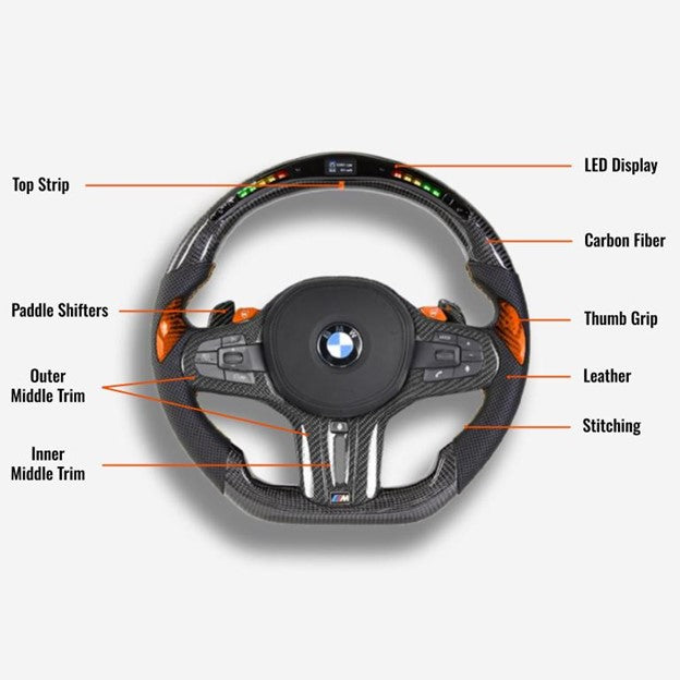 BMW F90 M4 G CHASSIS STEERING WHEEL - photo 5 - Drvyn