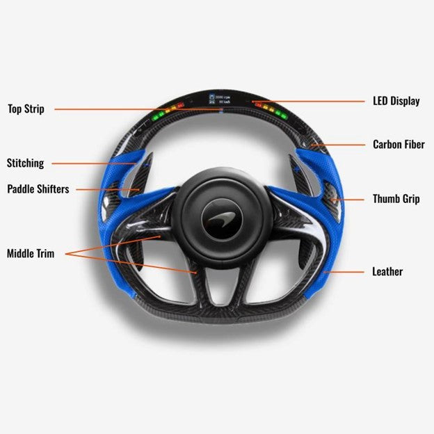 McLaren 720S Custom Steering Wheel - Handcrafted Performance | DRVYN - photo 4 - Drvyn