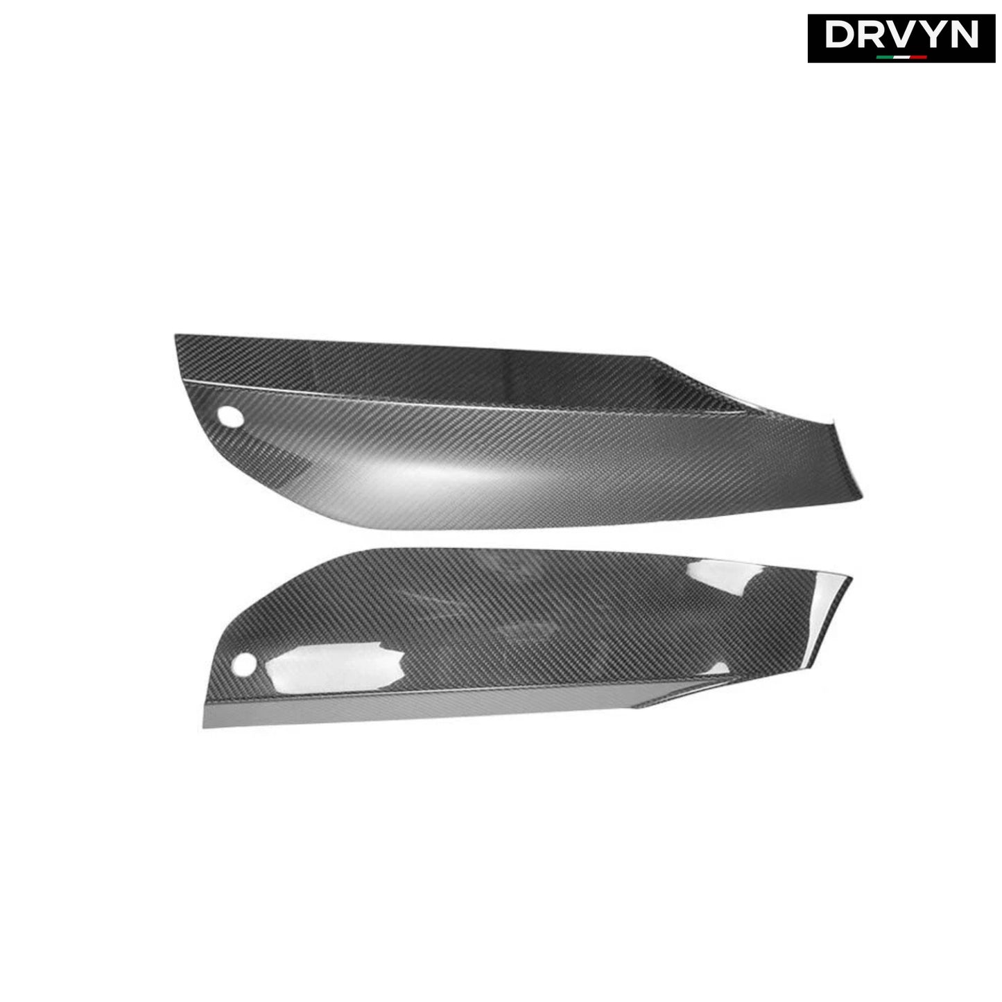 2021-2023 BMW F90 M5 LCI CARBON FIBER FRONT BUMPER UPPER AIR VENT COVER TRIM - photo 2 - Drvyn