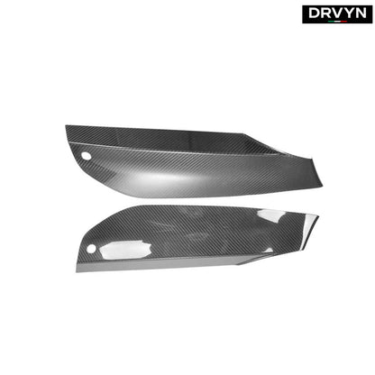 2021-2023 BMW F90 M5 LCI CARBON FIBER FRONT BUMPER UPPER AIR VENT COVER TRIM - photo 2 - Drvyn