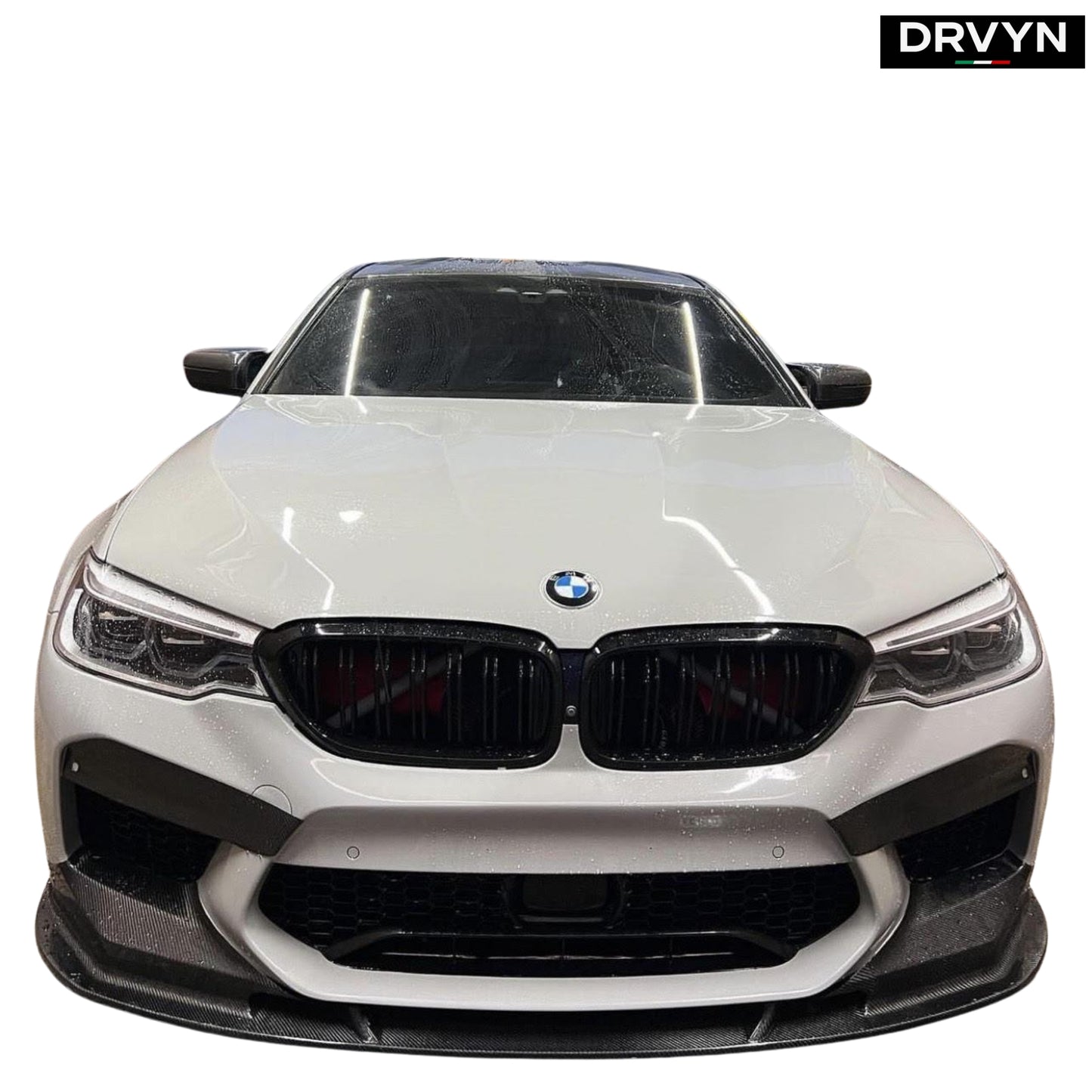 2021-2023 BMW M5 F90 LCI GTS STYLE CARBON FIBER FRONT BUMPER LIP SPLITTER - photo 3 - Drvyn