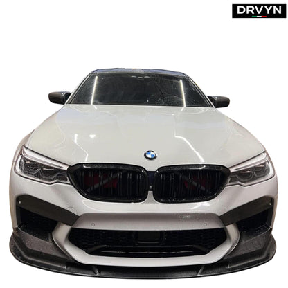 2021-2023 BMW M5 F90 LCI GTS STYLE CARBON FIBER FRONT BUMPER LIP SPLITTER - photo 3 - Drvyn