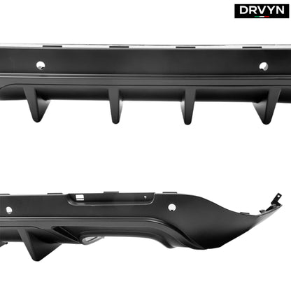 15-23 DODGE CHALLENGER LED MATTE BLACK REAR BUMPER DIFFUSER REPLACEMENT - photo 3 - Drvyn