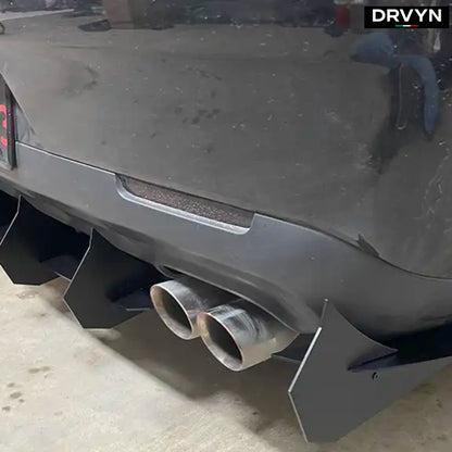 15-23 DODGE CHALLENGER LED MATTE BLACK REAR BUMPER DIFFUSER REPLACEMENT - photo 5 - Drvyn