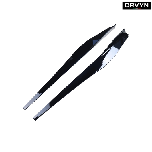 For 2020-25 Corvette C8 Z51 Stingray 5VM Style Gloss Black Side Skirt Extension for Nissan Infiniti - Drvyn