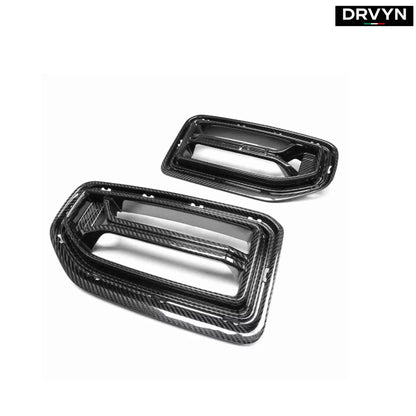 2023-25 BMW G87 M2 MP STYLE DRY CARBON FIBER FRONT NOSE KIDNEY GRILL GRILLE - photo 2 - Drvyn