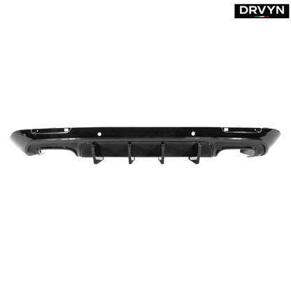 15-23 DODGE CHALLENGER  LED GLOSS BLACK REAR BUMPER DIFFUSER REPLACEMENT for Nissan Infiniti - Drvyn