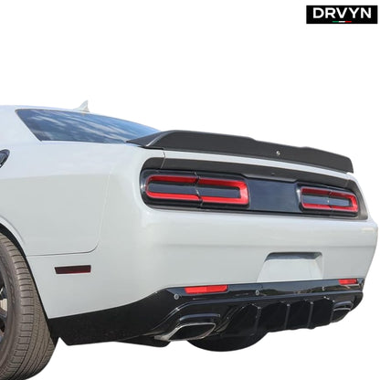 15-23 DODGE CHALLENGER  LED GLOSS BLACK REAR BUMPER DIFFUSER REPLACEMENT - photo 3 - Drvyn