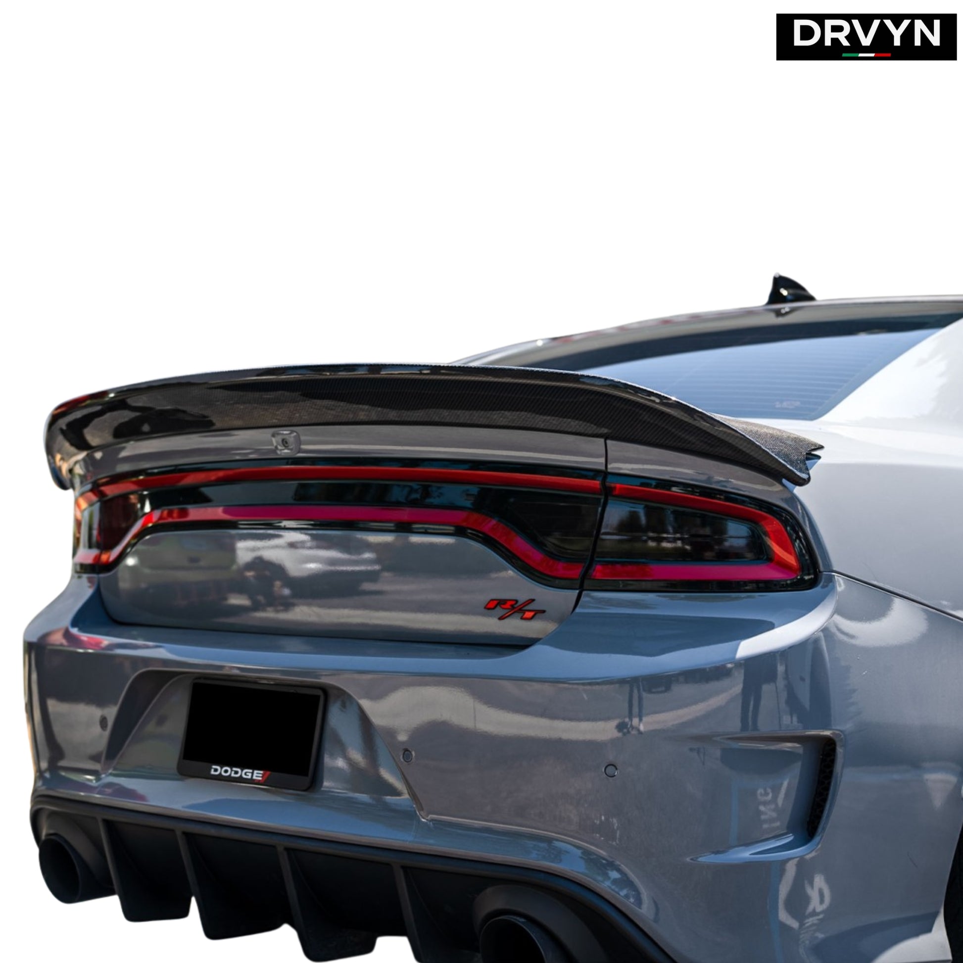 15-23 DODGE CHARGER REDEYE STYLE GLOSS BLK HIGHKICK TRUNK SPOILER WING - photo 3 - Drvyn