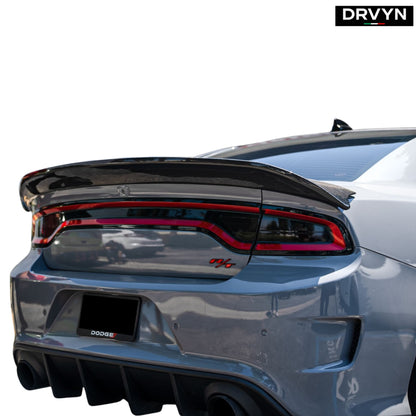 15-23 DODGE CHARGER REDEYE STYLE GLOSS BLK HIGHKICK TRUNK SPOILER WING - photo 3 - Drvyn