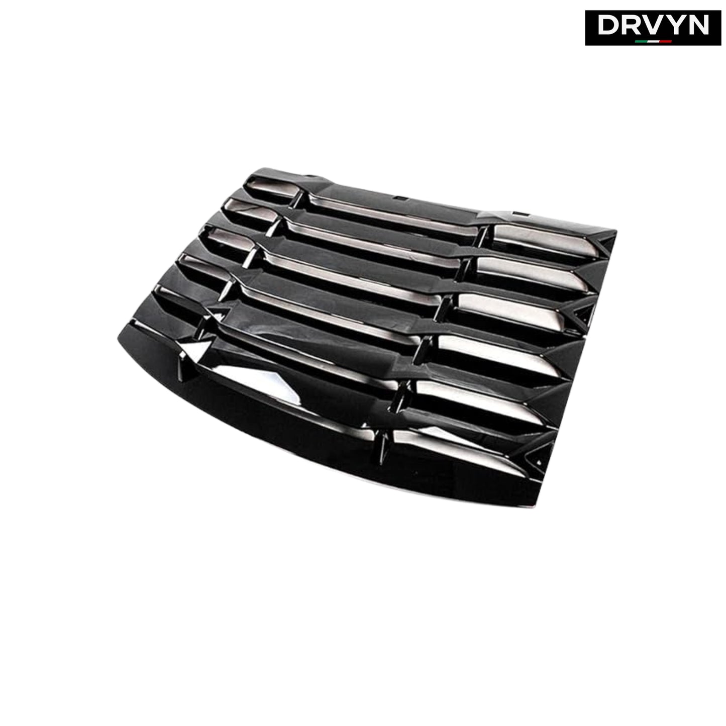 2011-2023 DODGE CHARGER 2PC GLOSS BLACK REAR WINDOW WINDSHIELD LOUVER COVER for Nissan Infiniti - Drvyn