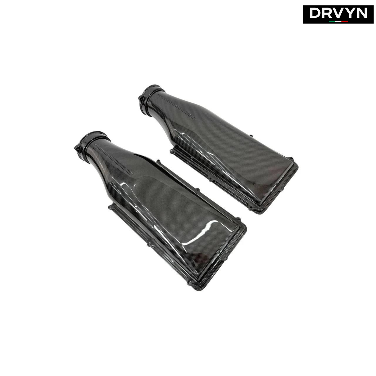 DRVYN 100% Dry Carbon Fiber Filter Box Covers for Ferrari 812 Superfast SF GTS for Nissan Infiniti - Drvyn