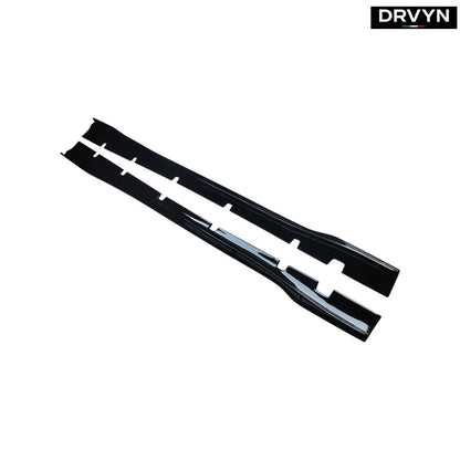 20-2023 DODGE CHARGER SRT WIDEBODY H STYLE GLOSS BLACK SIDE SKIRT EXTENSION - photo 2 - Drvyn