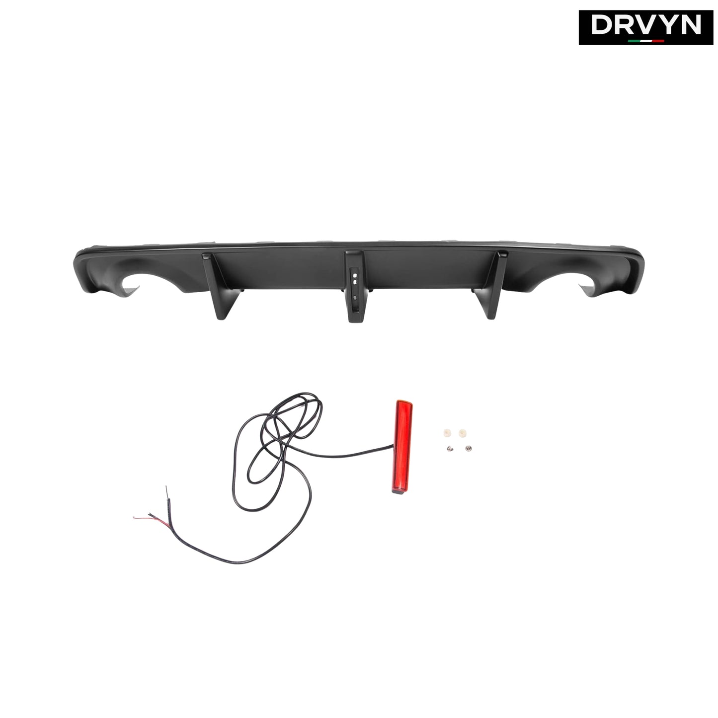 2020-23 DODGE CHARGER SRT SCAT WIDEBODY MATT BLACK LED REAR BUMPER DIFFUSER - photo 2 - Drvyn