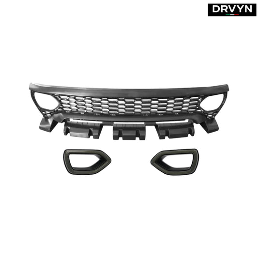 2020-23 CHARGER SRT WIDEBODY PERFORMANCE SMOKE SWITCH BACK LED UPPER GRILLE for Nissan Infiniti - Drvyn