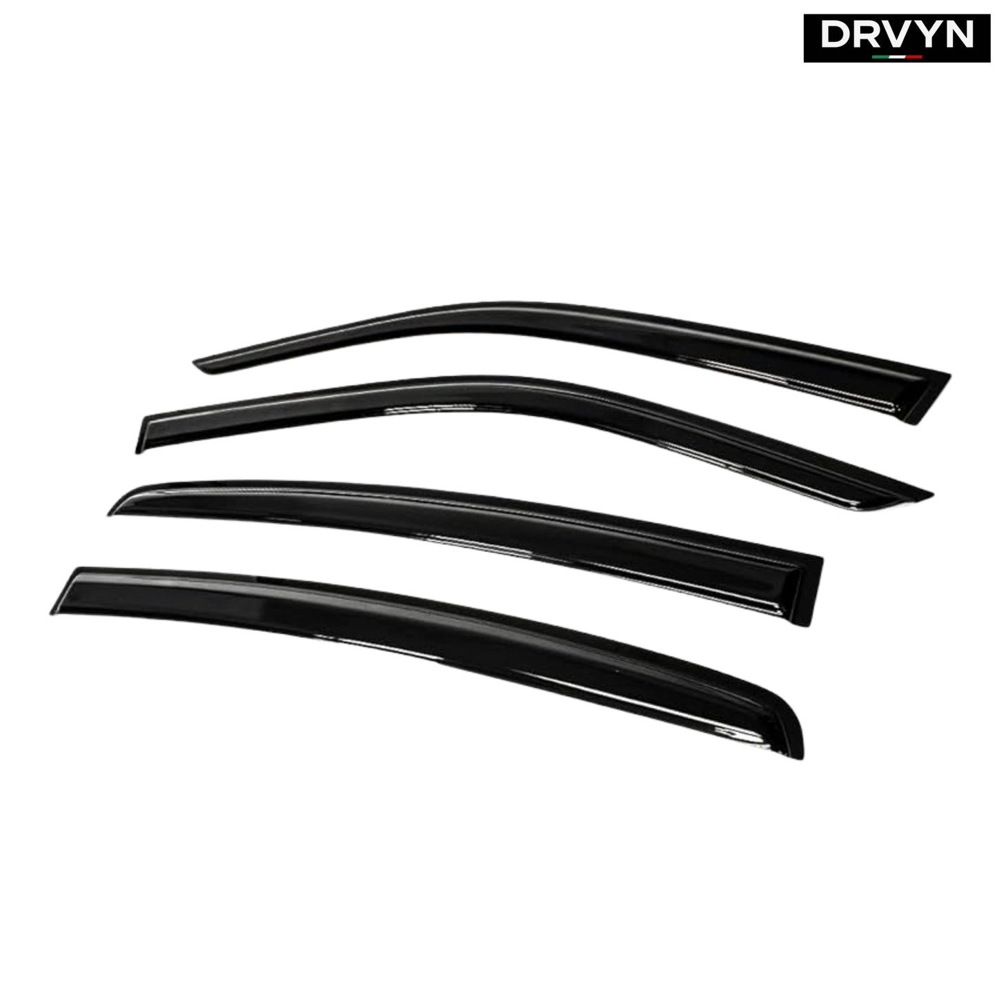 2011-2023 DODGE CHARGER PREMIUM AERO BLACK WINDOW VISOR RAIN GUARD DEFLECTOR for Nissan Infiniti - Drvyn