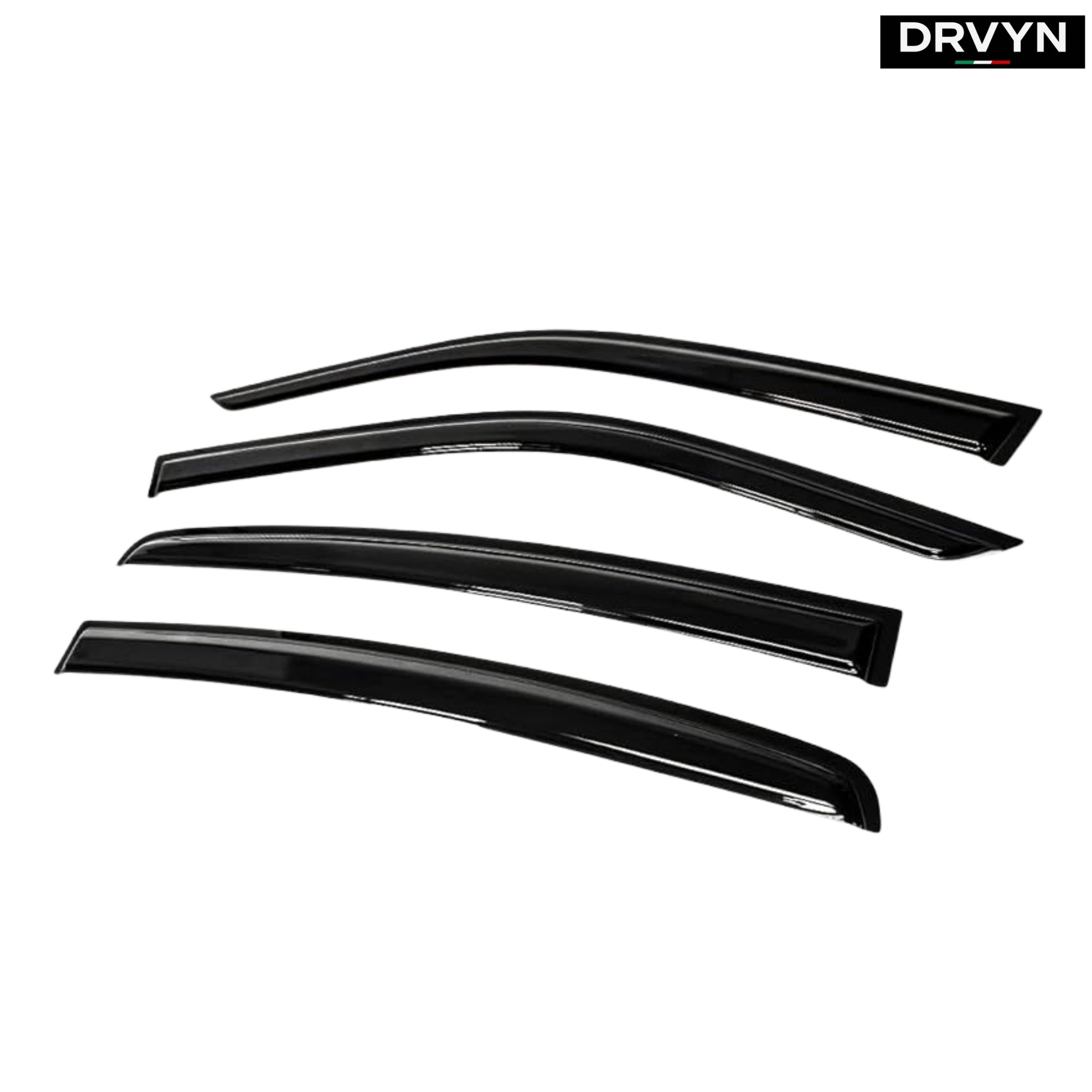 2011-2023 DODGE CHARGER PREMIUM AERO BLACK WINDOW VISOR RAIN GUARD DEFLECTOR for Nissan Infiniti - Drvyn