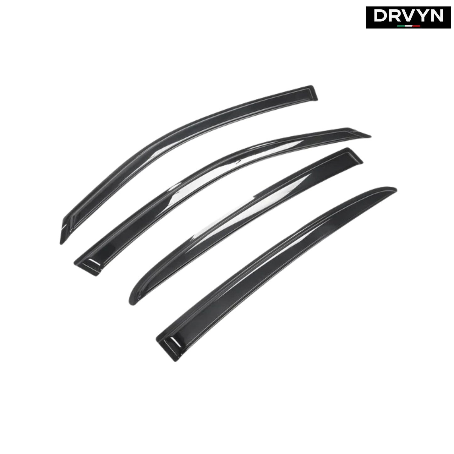 2011-2023 DODGE CHARGER PREMIUM AERO BLACK WINDOW VISOR RAIN GUARD DEFLECTOR - photo 2 - Drvyn