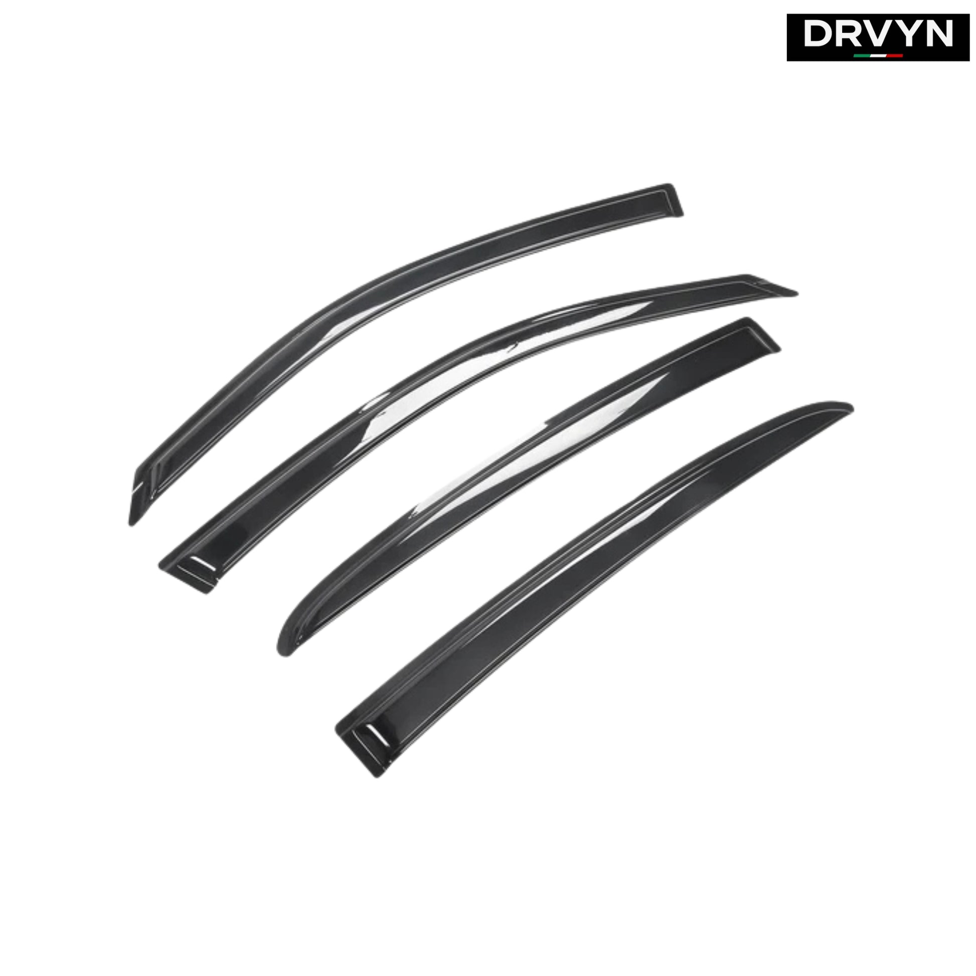 2011-2023 DODGE CHARGER PREMIUM AERO BLACK WINDOW VISOR RAIN GUARD DEFLECTOR - photo 2 - Drvyn