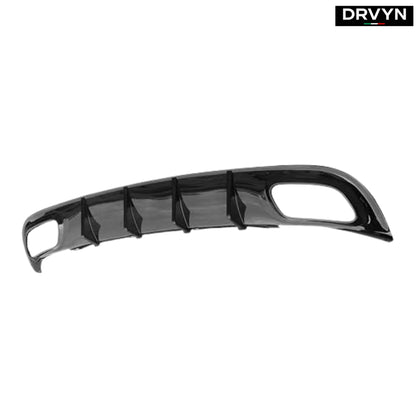 2015-2023 DODGE CHARGER SXT SE GLOSSY BLACK SHARK FIN REAR BUMPER DIFFUSER - photo 2 - Drvyn