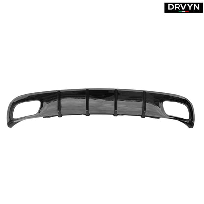 2015-2023 DODGE CHARGER SXT SE GLOSSY BLACK SHARK FIN REAR BUMPER DIFFUSER for Nissan Infiniti - Drvyn