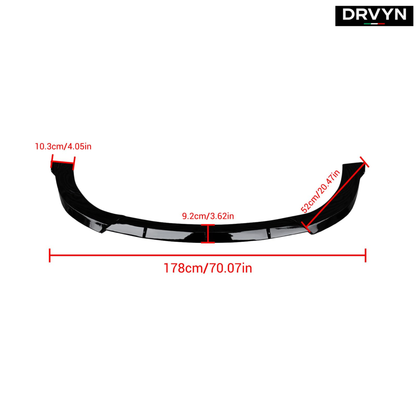 17-21 JEEP GRAND CHEROKEE SRT TRACKHAWK AMPP V2 GLOSS BLACK FRONT BUMPER LIP - photo 2 - Drvyn