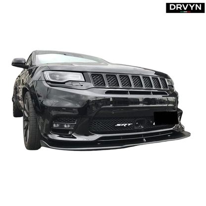 17-21 JEEP GRAND CHEROKEE SRT TRACKHAWK AMPP V2 GLOSS BLACK FRONT BUMPER LIP - photo 4 - Drvyn