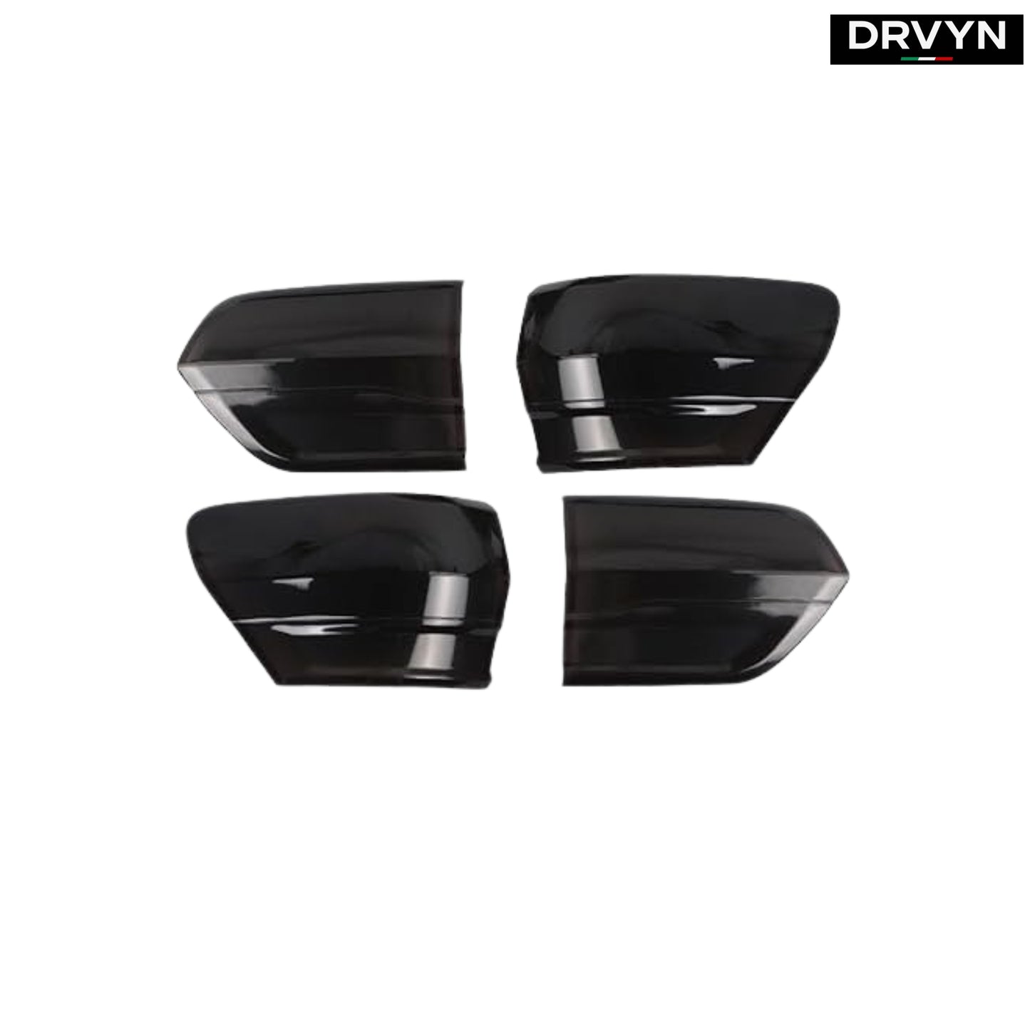 Jeep Grand Cherokee 14-20 Smoked Black Rear Taillight Accessories Cover Trim for Nissan Infiniti - Drvyn