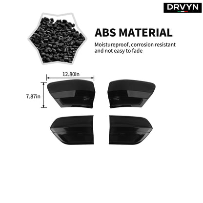 Jeep Grand Cherokee 14-20 Smoked Black Rear Taillight Accessories Cover Trim - photo 2 - Drvyn