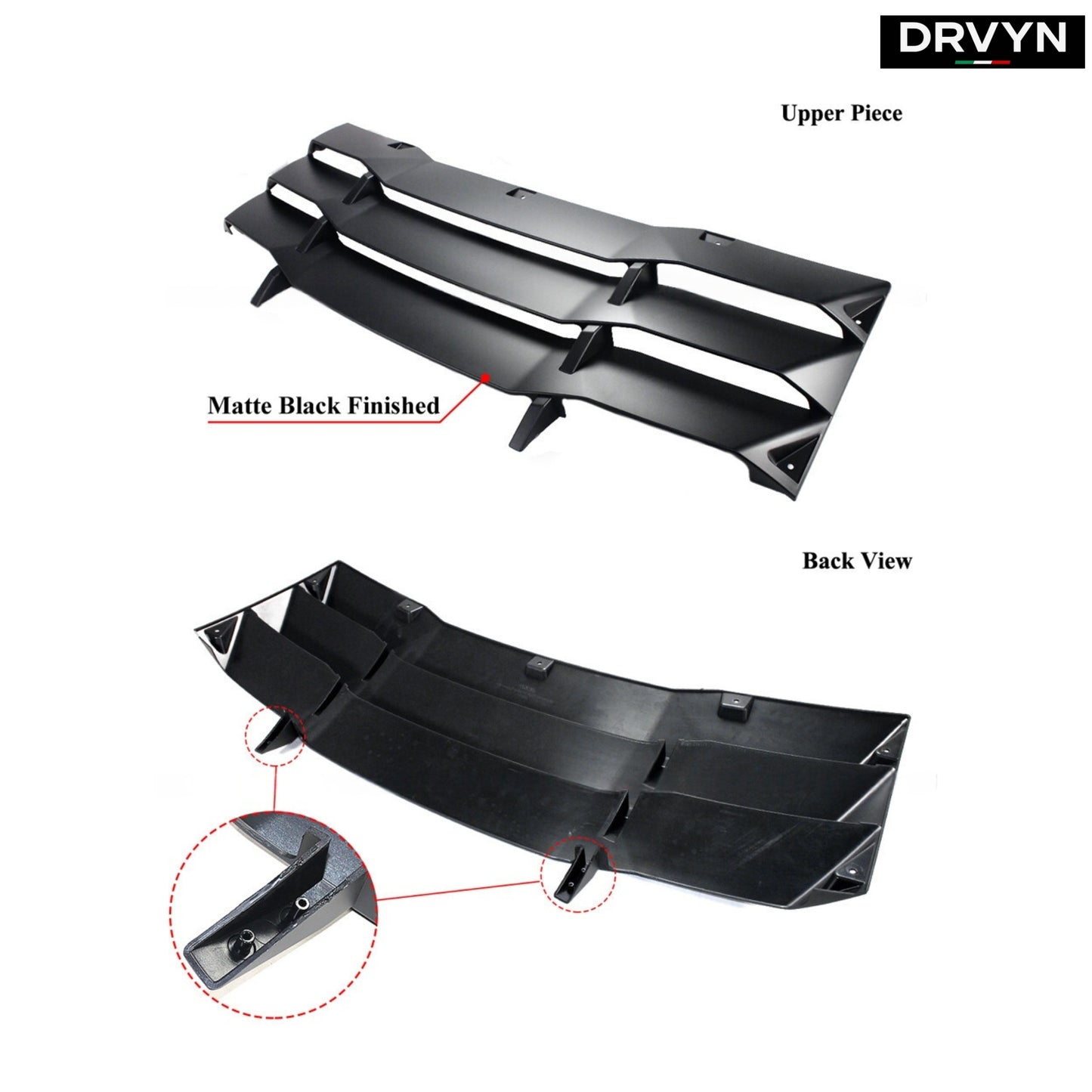 11-23 CHARGER R/T SRT HELLCAT 2PC STYLE REAR WINDOW WINDSHIELD LOUVER COVER - photo 2 - Drvyn