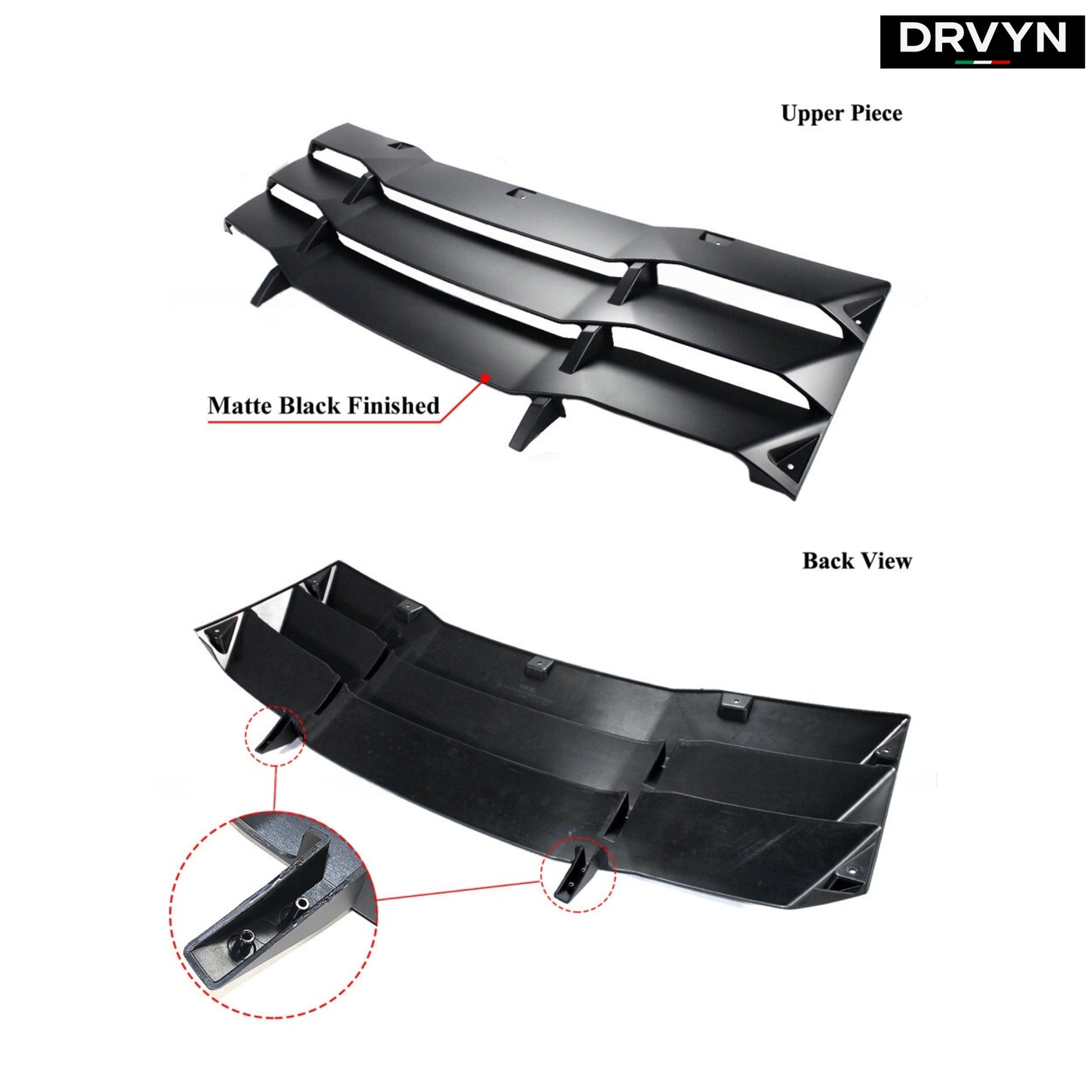 11-23 CHARGER R/T SRT HELLCAT 2PC STYLE REAR WINDOW WINDSHIELD LOUVER COVER - photo 2 - Drvyn