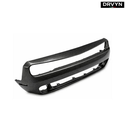 CHALLENGER HELLCAT STYLE CARBON FIBER FRONT BUMPER FOR DODGE CHALLENGER - photo 2 - Drvyn