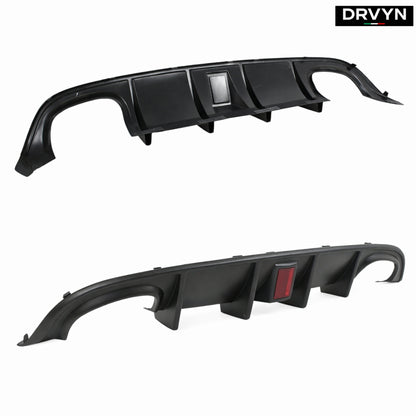 15-2023 DODGE CHARGER SRT R/T SCAT PACK QUAD TIP REAR DIFFUSER RED REFLECTOR - photo 2 - Drvyn