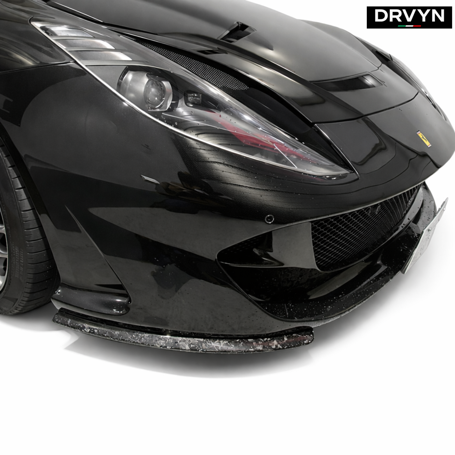 DRVYN Forged Dry Carbon Fiber Side Front Lip for Ferrari 812 Superfast GTS 2017-2023 - photo 3 - Drvyn