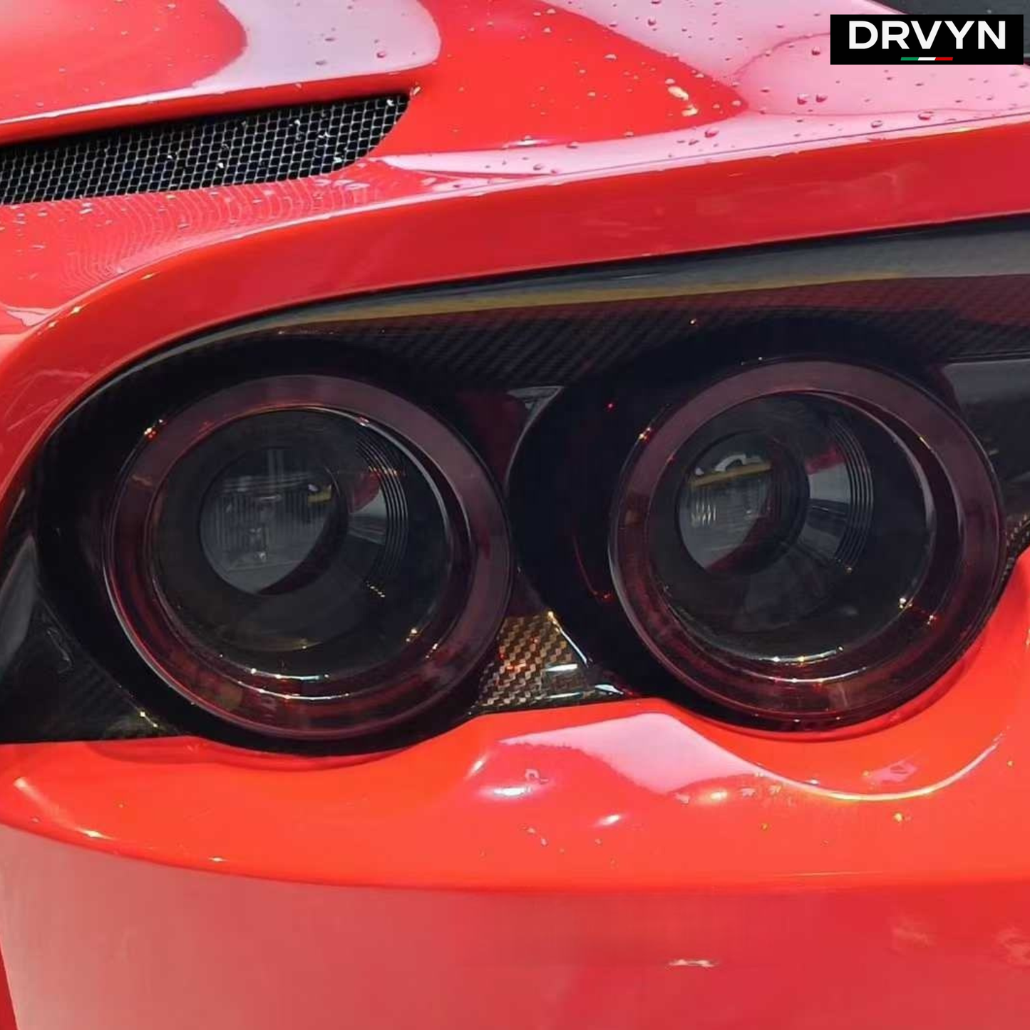 DRVYN OEM Style Dry Carbon Fiber Rear Lamp Cover  For Ferrari 812 Superfast - photo 3 - Drvyn