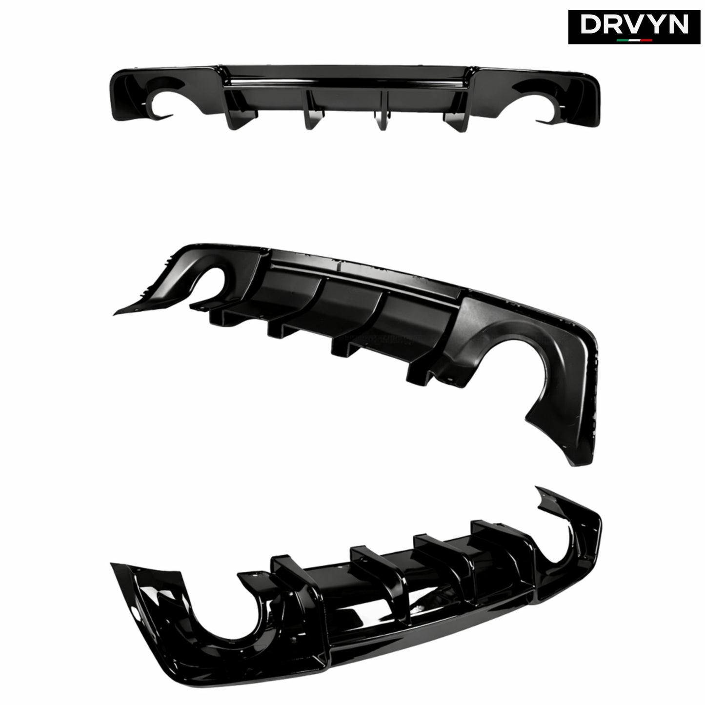 20-2023 DODGE CHARGER SRT WIDEBODY H STYLE GLOSS BLACK REAR BUMPER DIFFUSER - photo 2 - Drvyn
