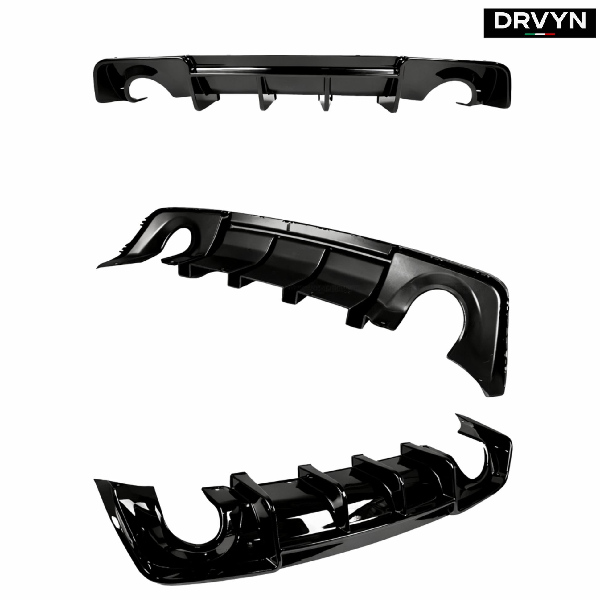 20-2023 DODGE CHARGER SRT WIDEBODY H STYLE GLOSS BLACK REAR BUMPER DIFFUSER - photo 2 - Drvyn