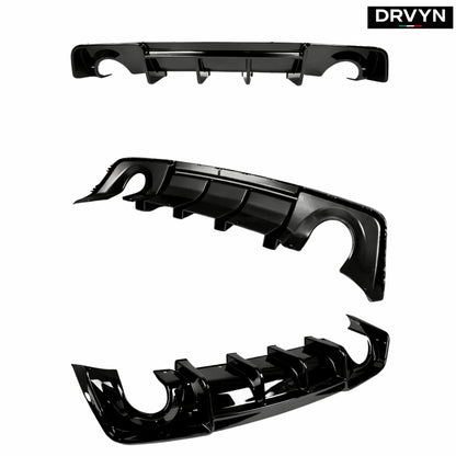 20-2023 DODGE CHARGER SRT WIDEBODY H STYLE GLOSS BLACK REAR BUMPER DIFFUSER - photo 2 - Drvyn
