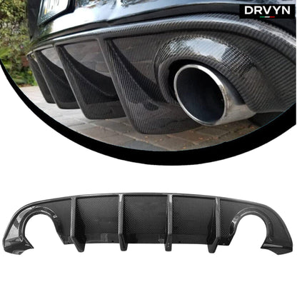 15-23 Dodge Charger SRT R/T Scat Pack Carbon Fiber Look Rear Bumper Diffuser - photo 3 - Drvyn