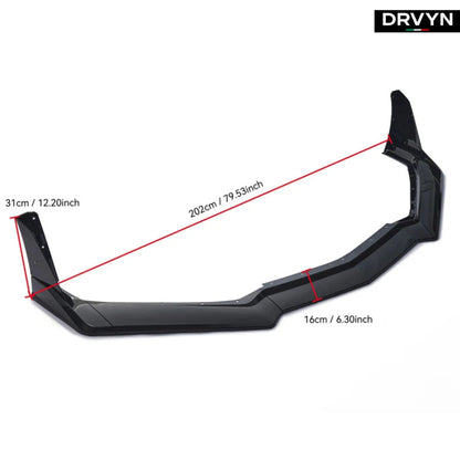 For 2020-24 Corvette C8 Z51 STG 3 Winglet Matte Black Front Bumper Lip Splitter - photo 2 - Drvyn