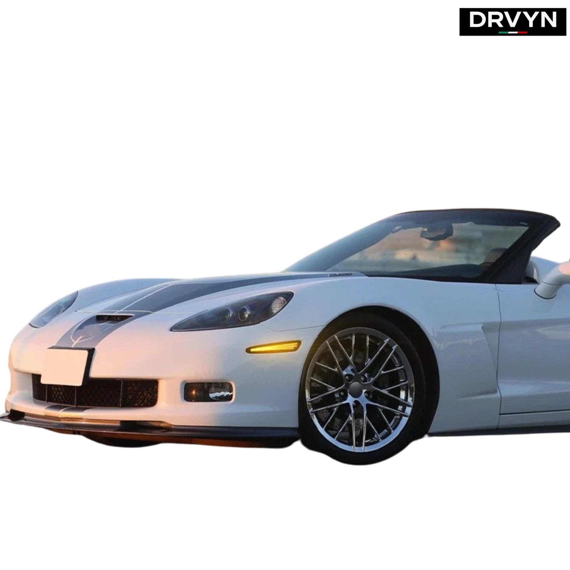 DRVYN 2005-2013 Chevy Corvette C6 Front Rear Sequential LED Side Marker Light Lamp - photo 4 - Drvyn