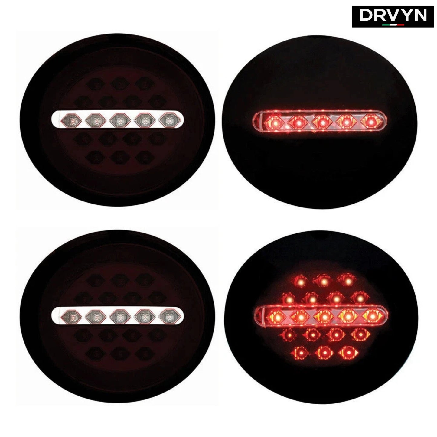 DRVYN IPCW Midnight Onyx 05-13 for Chevy Corvette C6 LED Tail Lamps LEDT-336CX 4 Pcs - photo 3 - Drvyn
