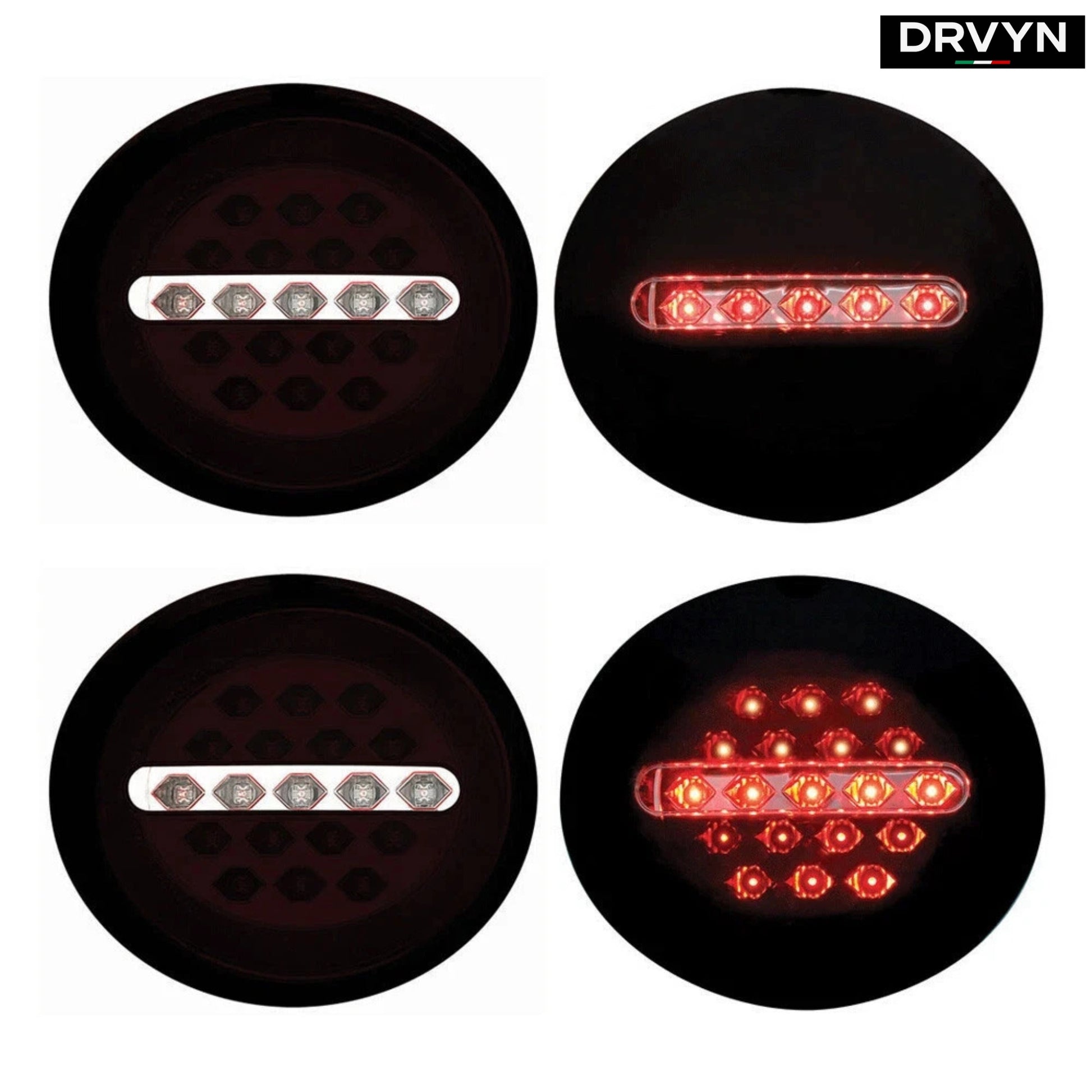 DRVYN IPCW Midnight Onyx 05-13 for Chevy Corvette C6 LED Tail Lamps LEDT-336CX 4 Pcs - photo 3 - Drvyn