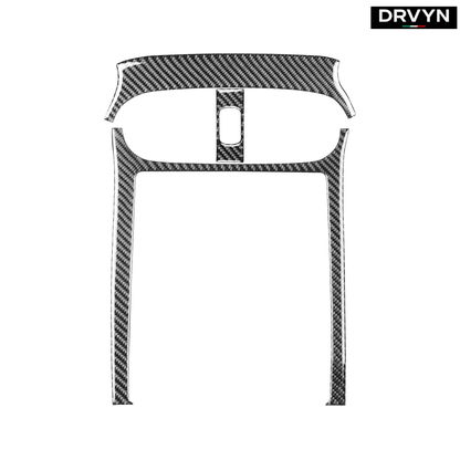 DRVYN 3Pcs Real Carbon Fiber Center Console Panel Frame Trim For Corvette C6 Z06 05-13 for Nissan Infiniti - Drvyn