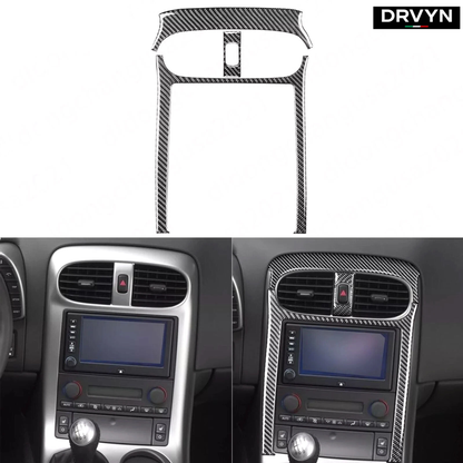 DRVYN 3Pcs Real Carbon Fiber Center Console Panel Frame Trim For Corvette C6 Z06 05-13 - photo 3 - Drvyn