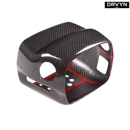 DRVYN Real Dry Carbon Fiber Steering Wheel Base Lower Trim For Corvette C6 2005-2013 for Nissan Infiniti - Drvyn